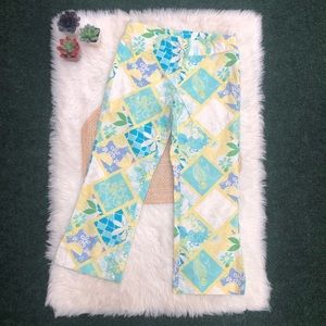 Lilly Pulitzer Summer Days Patchwork Capri Pants